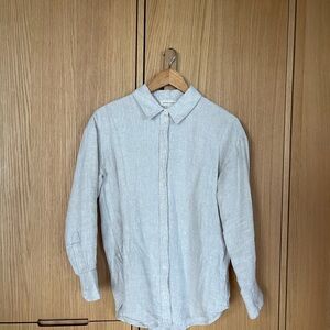 Elegant Women's Cream Button Down Shirt